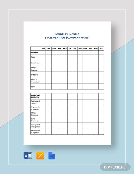 income-statement-monthly-template