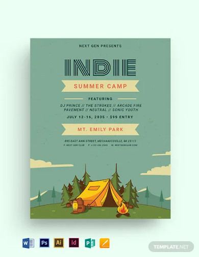 indie-summer-camp-flyer-template