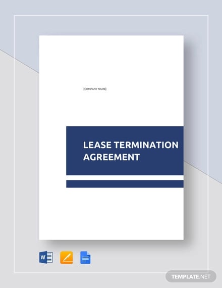 lease termination agreement template