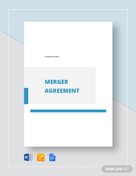 merger agreement template