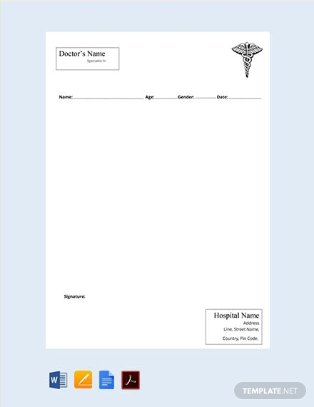 ophthalmologist doctors prescription template