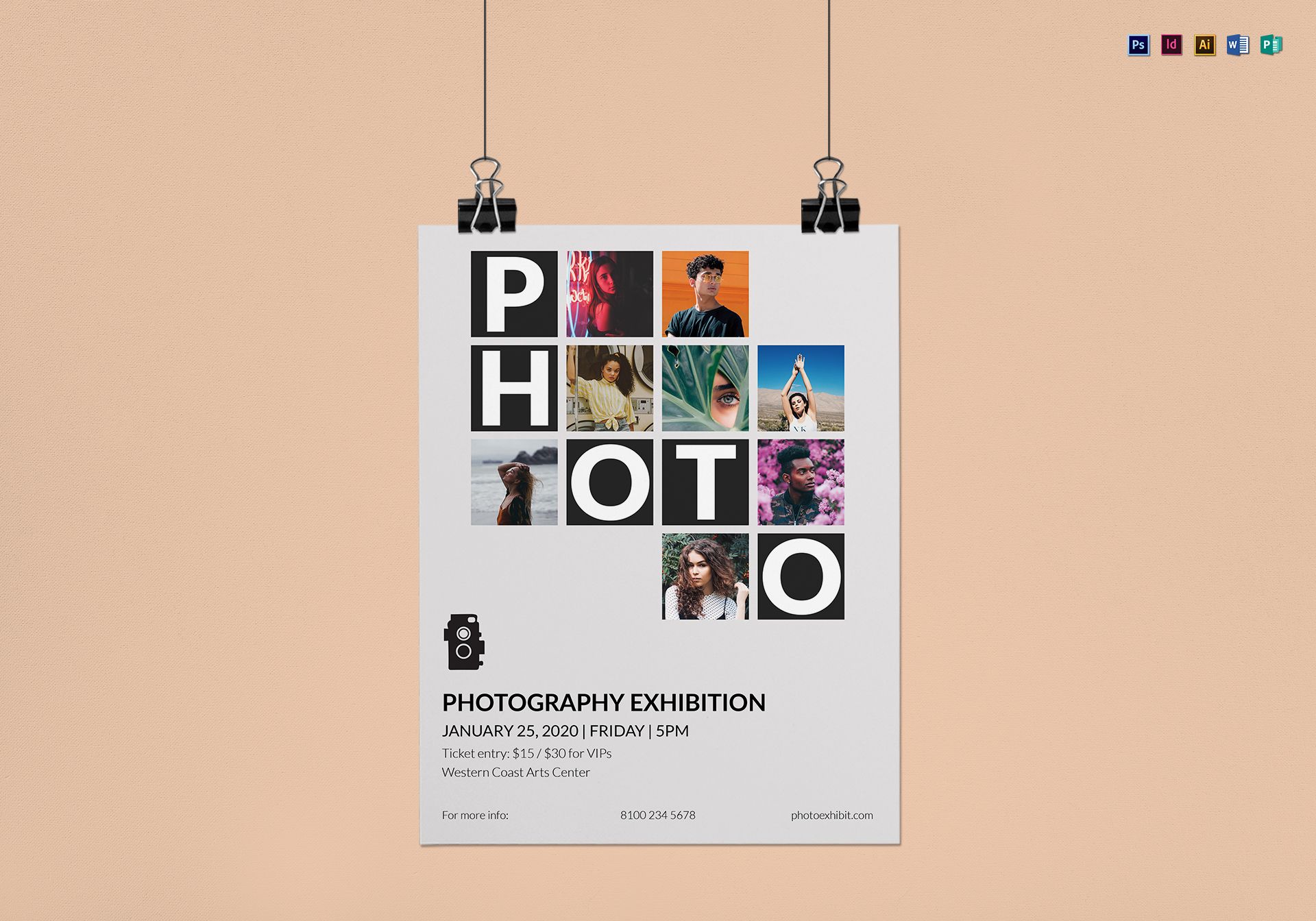 photography exhibition flyer