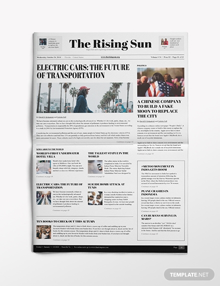 11 Newspaper Templates In Publisher Free Premium Templates