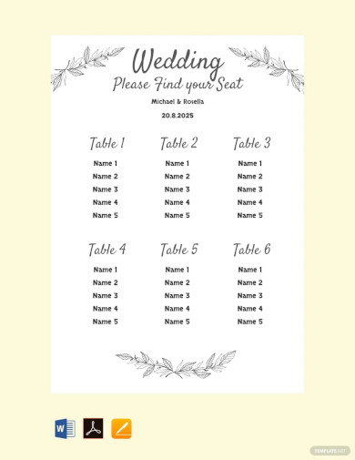17+ Seating Chart Templates in Google Docs