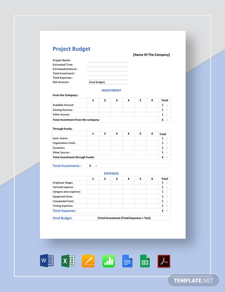 project-budget-template