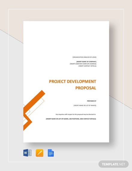 project development proposal template