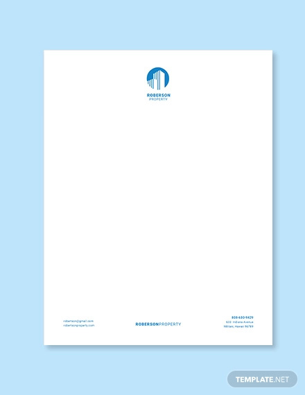 property-dealer-letterhead-template