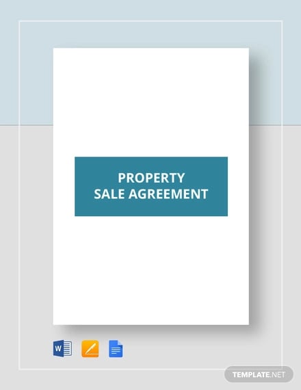 property sale agreement template