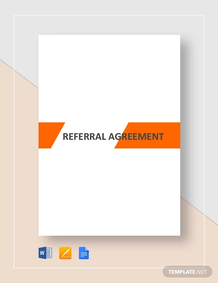 referral agreement template