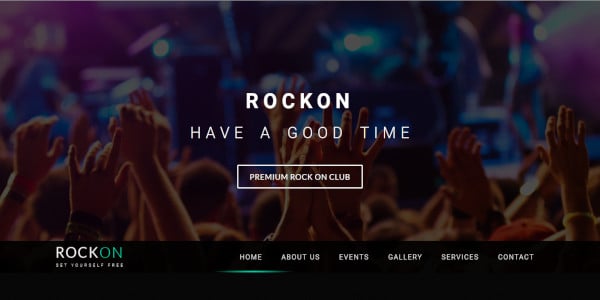 rockon – minimal and clean nightclub wp theme