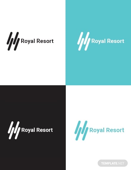 royal resort logo layout