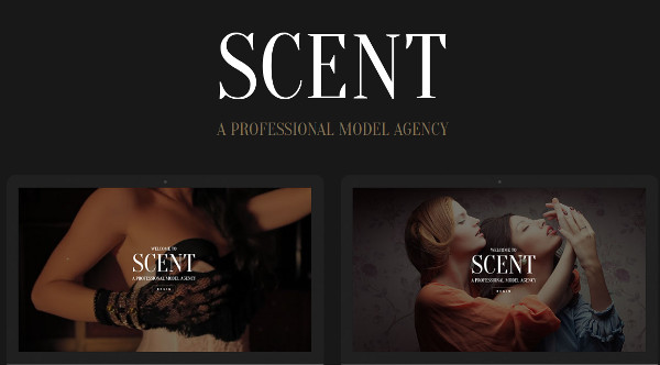 scent models gallery wordpress theme