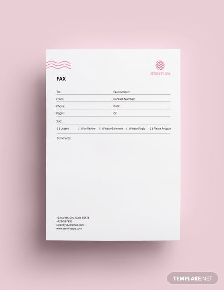 spa fax paper template1