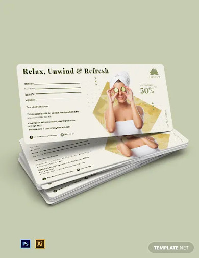 spa gift voucher for wife template