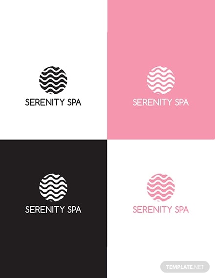 spa logo design template 440