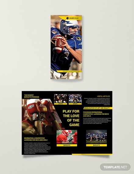 sports brochure