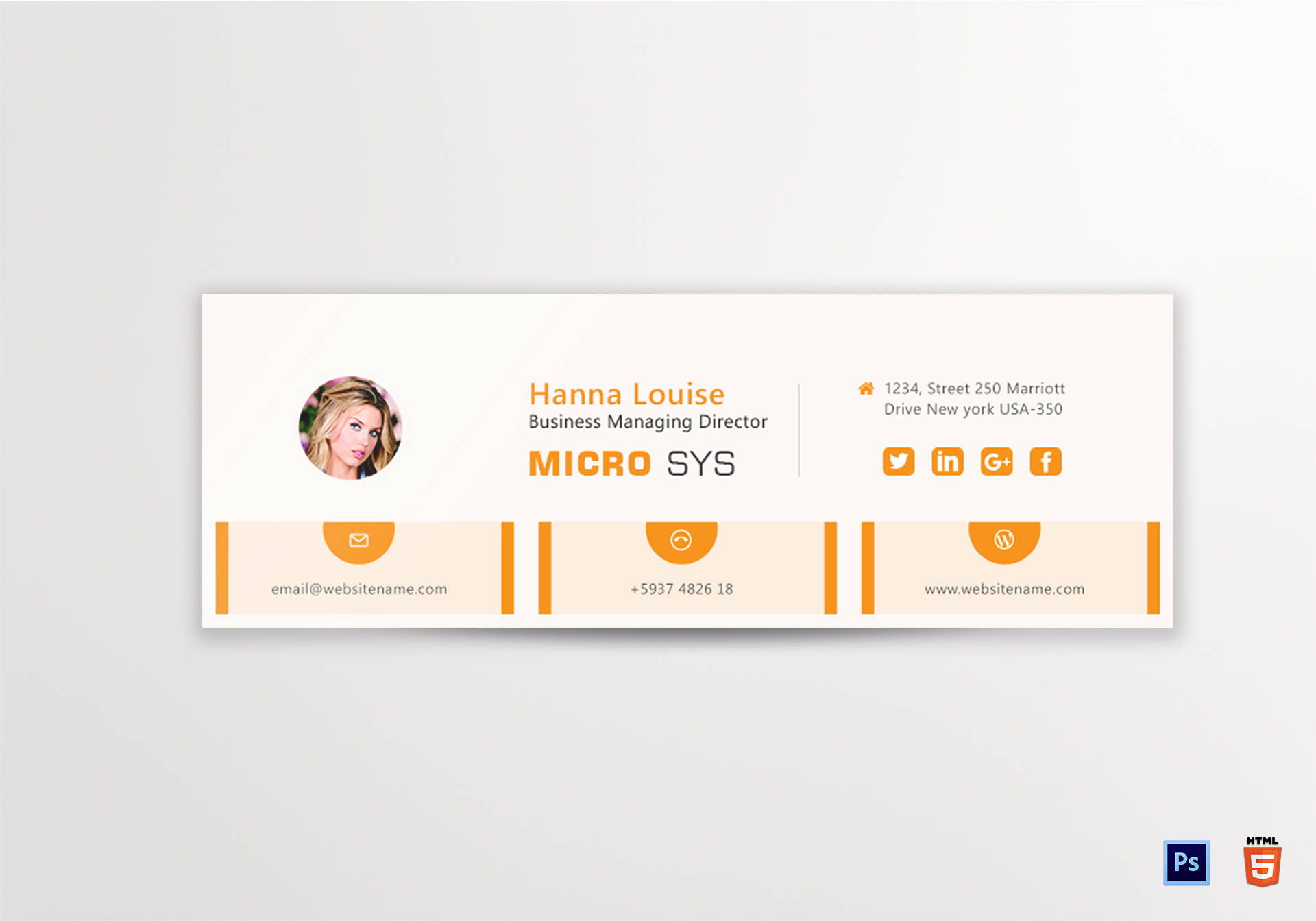 12 Email Signature Templates In PSD