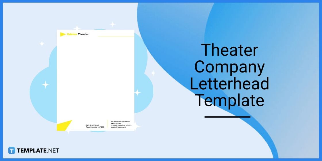 theater company letterhead template