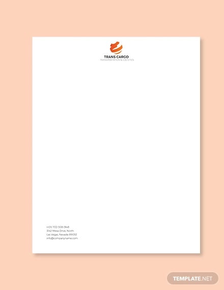 trucking-company-letterhead-template