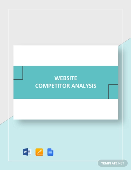 website competitor analysis template