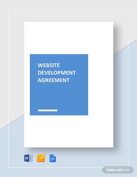website development agreement template