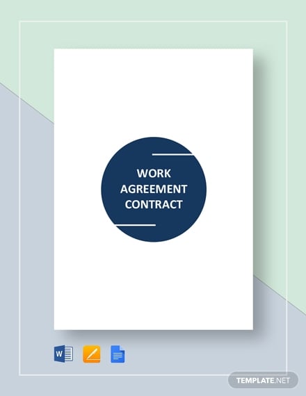 work agreement contract template