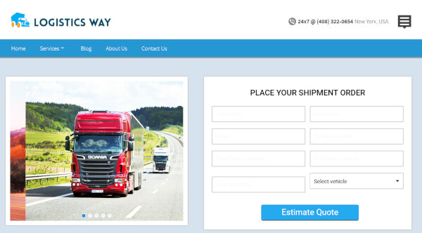 Logistic Cargo Trucking - Tema WordPress