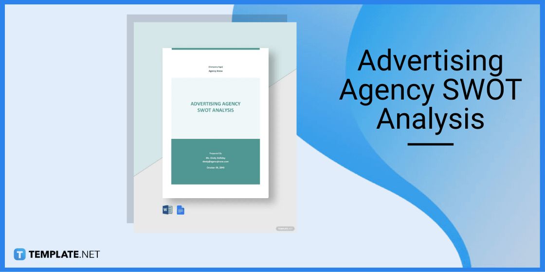 advertising agency swot analysis template