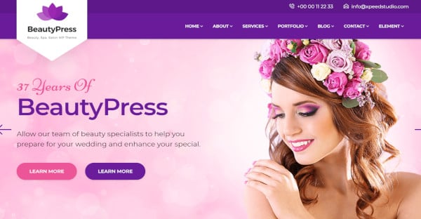 beauty press spa wordpress theme
