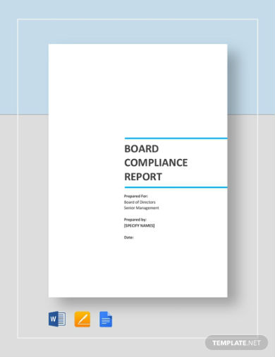 board compliance report