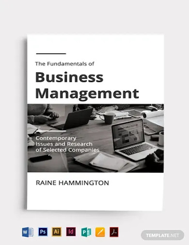 business management book cover template