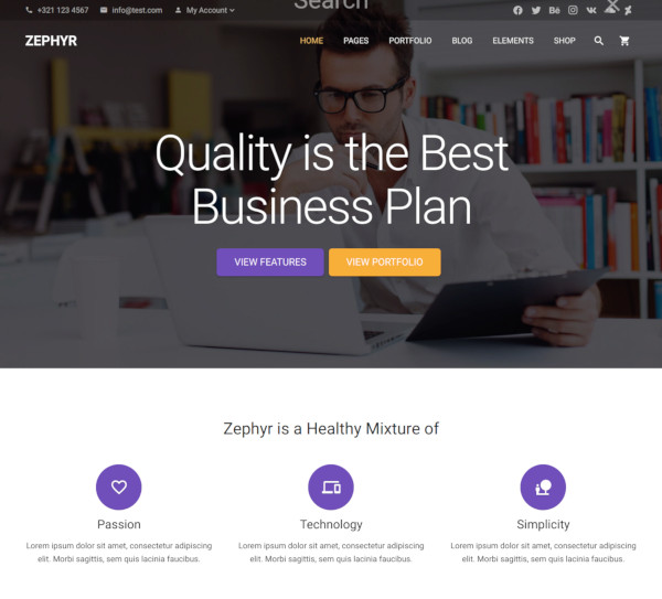 business material design theme