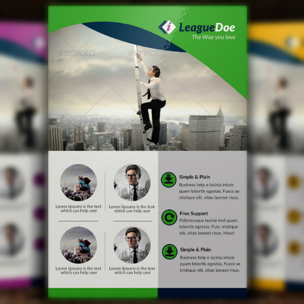 business recruitment league flyer format