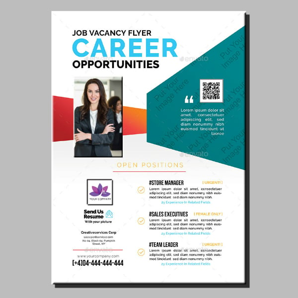 career recruitment agency flyer design