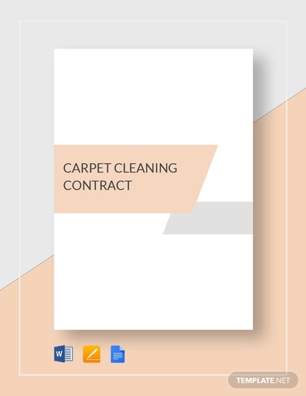 carpet cleaning contract