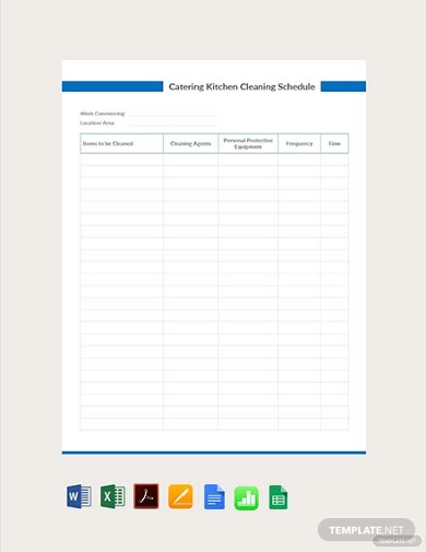 4+ Catering Schedule Templates - Google Docs, Google Sheets, Pages ...