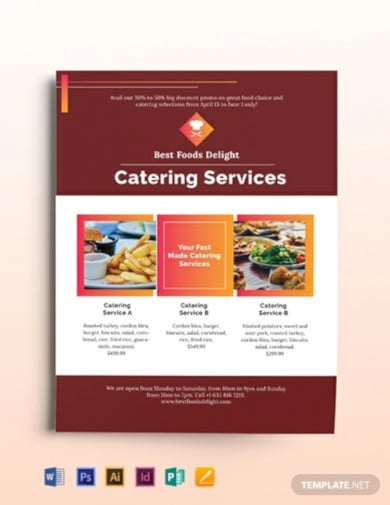 catering flyer template