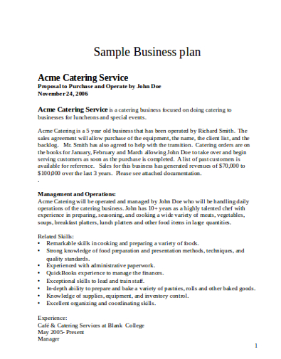 catering-service-business-plan