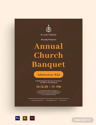 church-banquet-flyer-template