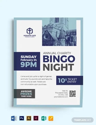 church-bingo-flyer-template