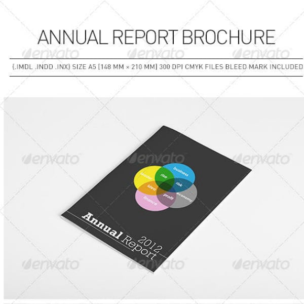 circle diagram annual report brochure