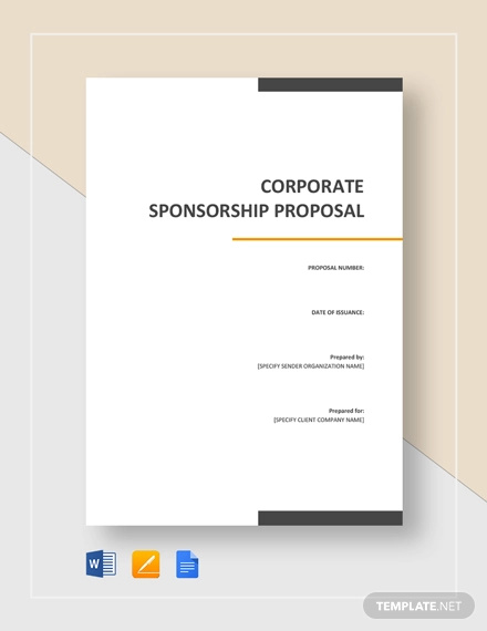 Sponsorship Proposal Template - 39+ Free Word, Excel, PDF Format ...