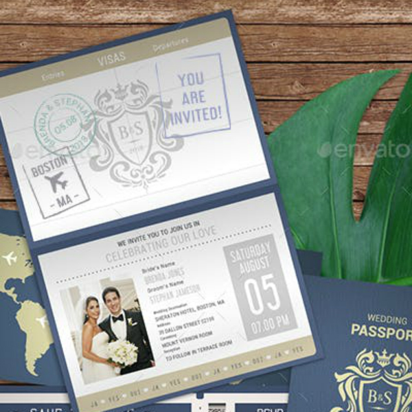 How to Make/Create a Passport Invitation [Templates + Examples] 2023