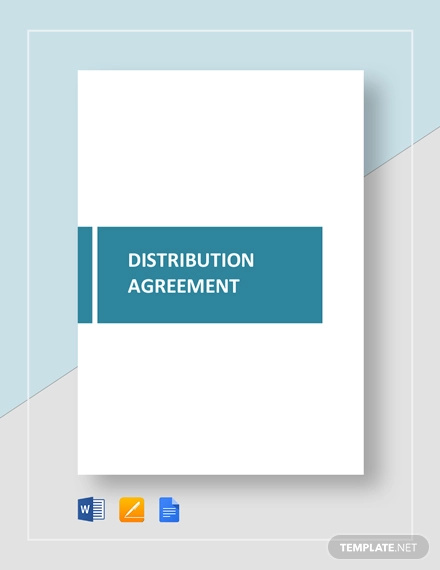 22 Distribution Agreement Templates Word Google Docs Apple Pages