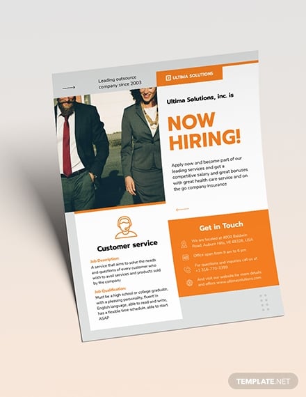 employee recruitment agency flyer example