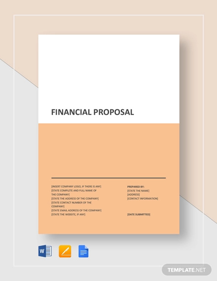 10 Financial Proposal Templates Word Pdf Google Docs Apple