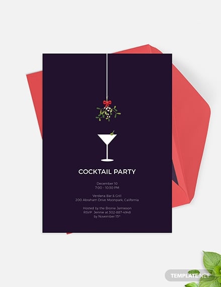 formal cocktail party invitation template