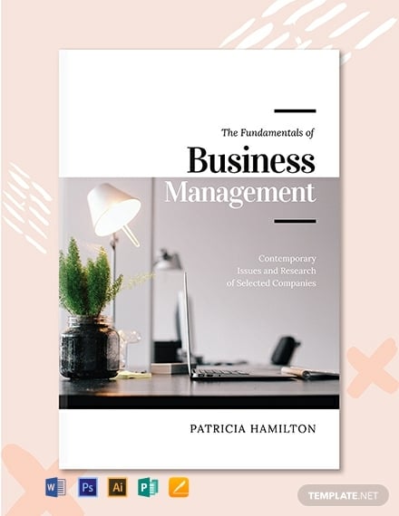 free business management book cover template 440x570