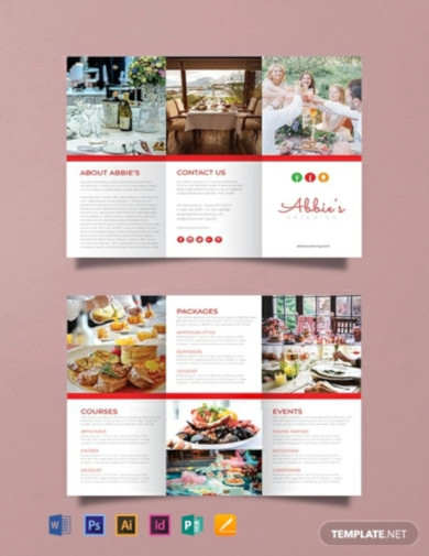 free catering brochure template