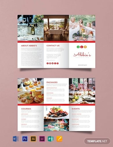 free catering brochure template1